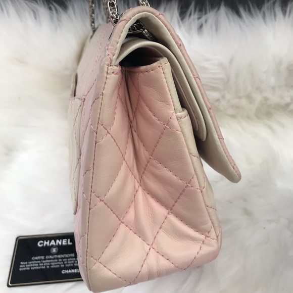 💞 CHANEL 💞 BARBIE OMBRE 2.55 DOUBLE FLAP QUILTED - Picture 11 of 16